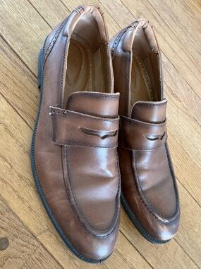Florsheim Rucci Cognac Penny Loafers